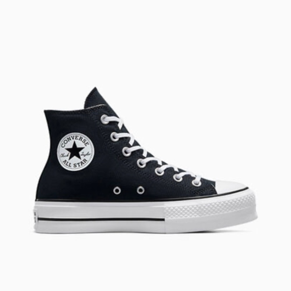 NWT Chuck Taylor All Star LIFT Platform Canvas, Black/White/White, Women’s Size6